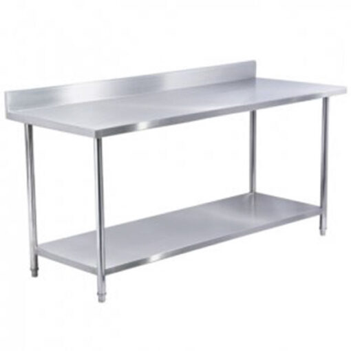 BÀN INOX CÓ KỆ DƯỚI VÀ THÀNH SAU