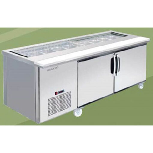BÀN MÁT SALAD 2 CÁNH BERJAYA-(BS-2D-SSC6-C)