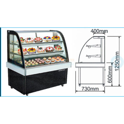 TỦ BÁNH KEM BERJAYA-CCS-15SB13-2FB